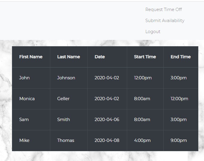 schedule app